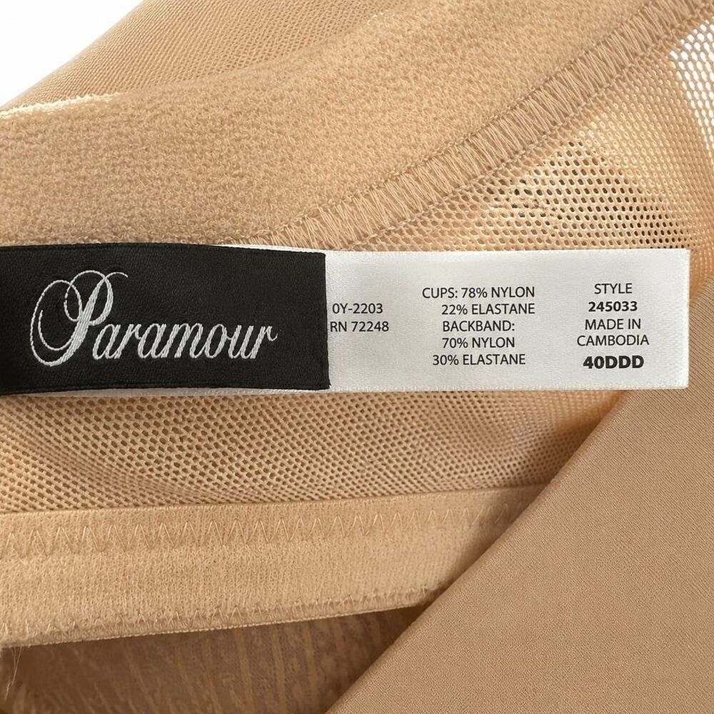 Paramour bra, Paramour 40DDD, 40DDD bra, women’s plus size bra, full coverage